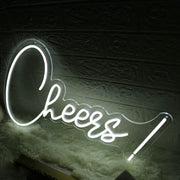 Cheers White LED Custom Neon Sign