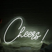 Cheers White LED Custom Neon Sign