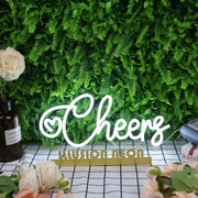 Cheers White Neon Sign