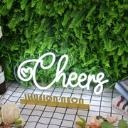 Cheers White Neon Sign