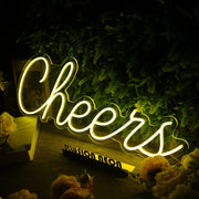 Cheers Yellow Custom Neon Sign