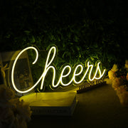 Cheers Yellow Custom Neon Sign