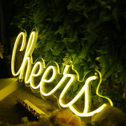 Cheers Yellow Custom Neon Sign