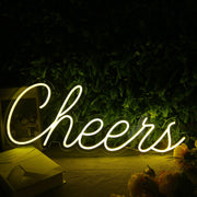 Cheers Yellow Custom Neon Sign