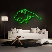 Cheetah Neon Sign