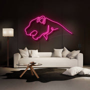 Cheetah Neon Sign