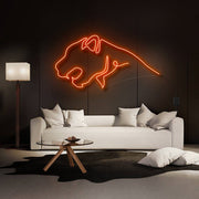 Cheetah Neon Sign