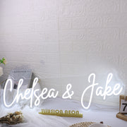 Chelsea And Jake White Neon Sign