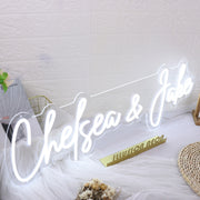 Chelsea And Jake White Neon Sign