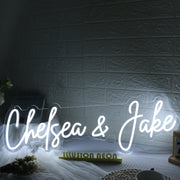 Chelsea And Jake White Neon Sign