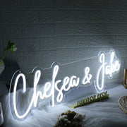 Chelsea And Jake White Neon Sign