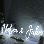 Chelsea And Jake White Neon Sign