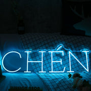 CHEN Blue Neon Sign