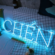 CHEN Blue Neon Sign