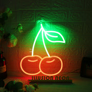 Cherries Custom Neon Sign