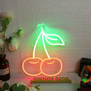 Cherries Custom Neon Sign