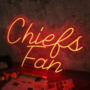 Chiefs Fan Red Neon Sign