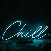 Chill Blue Custom Neon Sign