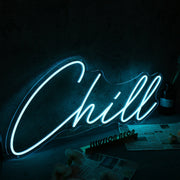 Chill Blue Custom Neon Sign