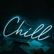 Chill Blue Custom Neon Sign