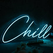 Chill Blue Custom Neon Sign