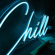 Chill Blue Custom Neon Sign