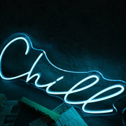 Chill Blue Custom Neon Sign