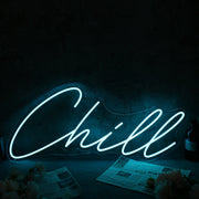 Chill Blue Custom Neon Sign