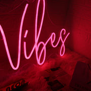 Chill Vibes Red Custom Neon Sign