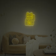 Chinese Lucky Cat LED Neon Sign