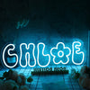 Chloe Blue Name Neon Sign