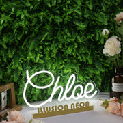 Chloe White Neon Sign