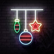 Christmas Ornaments Neon Sign