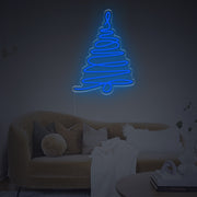 Christmas Tree Line LED Neon Sign