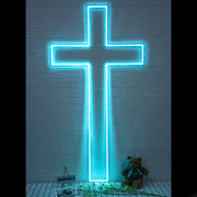 Church Christian Catholic Cross Neon Sign