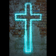 Church Christian Catholic Cross Neon Sign