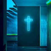 Church Christian Catholic Cross Neon Sign