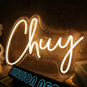 Chuy Yellow Neon Sign