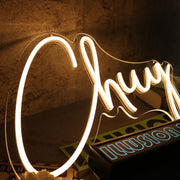 Chuy Yellow Neon Sign