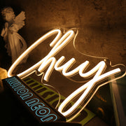 Chuy Yellow Neon Sign