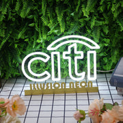 Citi White Custom Neon Sign