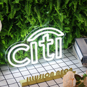 Citi White Custom Neon Sign