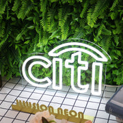 Citi White Custom Neon Sign