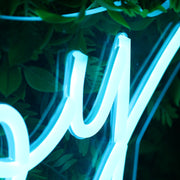 City Boy Blue Neon Sign