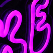 Clairaoke Purple Custom Neon Sign