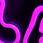 Clairaoke Purple Custom Neon Sign