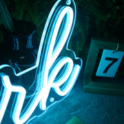 Clank Blue Neon Sign