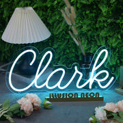 Clank Blue Neon Sign