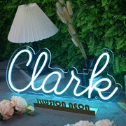 Clank Blue Neon Sign