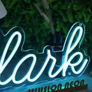 Clank Blue Neon Sign